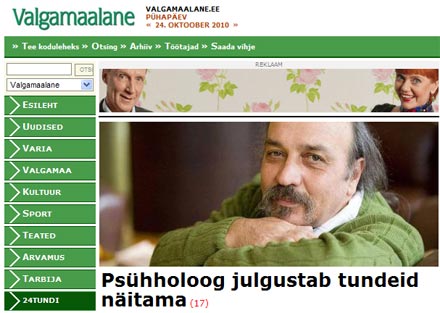 Jure Biechonski ajalehes Valgamaalane